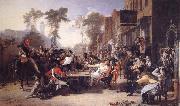 Sir David Wilkie Chelsea Pensioners Reading the Gazette of the Battle of Waterloo oil painting reproduction